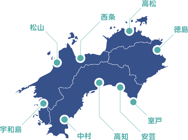 四国エリアご提供マップ